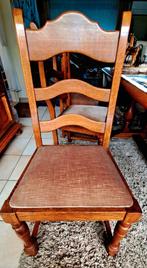 6 stoelen, Huis en Inrichting, Ophalen, Bruin, Hout
