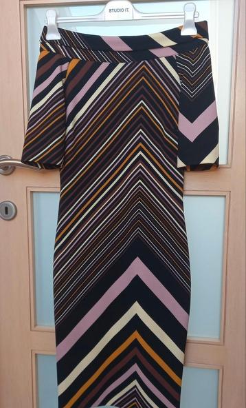 Robe italienne multicolore de Sandro Ferrone, Enlèvement ou Envoi, Comme neuf, Taille 34 (XS) ou plus petite
