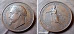 Gedenkmedaille expo mondial Paris 1867 Napoleon III, Postzegels en Munten, Penningen en Medailles, Verzenden, Brons