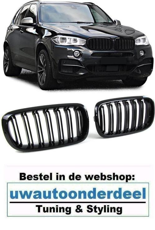 Grill Nieren Dubbele Spijl Zwart Voor Bmw X5 F15 X6 F16, Auto diversen, Tuning en Styling, Verzenden