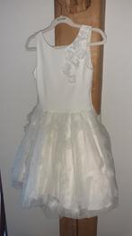 Wit kleed GYMP maat 128 NIEUW, Ophalen