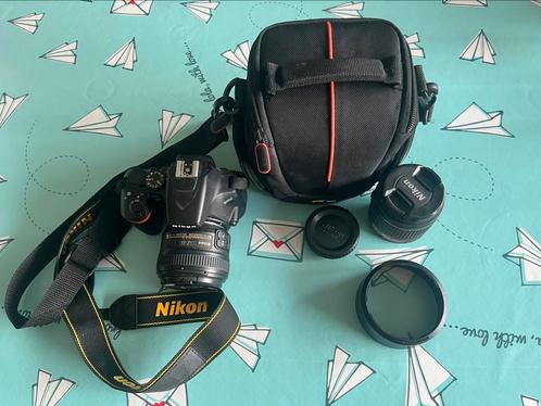 Nikon D3500 met 2 lenzen + toebehoren, Audio, Tv en Foto, Fotocamera's Digitaal, Zo goed als nieuw, Spiegelreflex, Nikon, Ophalen
