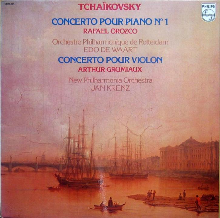 LP Tchaïkovsky piano / vioolconcert Grumiaux 1976 NM, Cd's en Dvd's, Vinyl | Klassiek, Ophalen of Verzenden