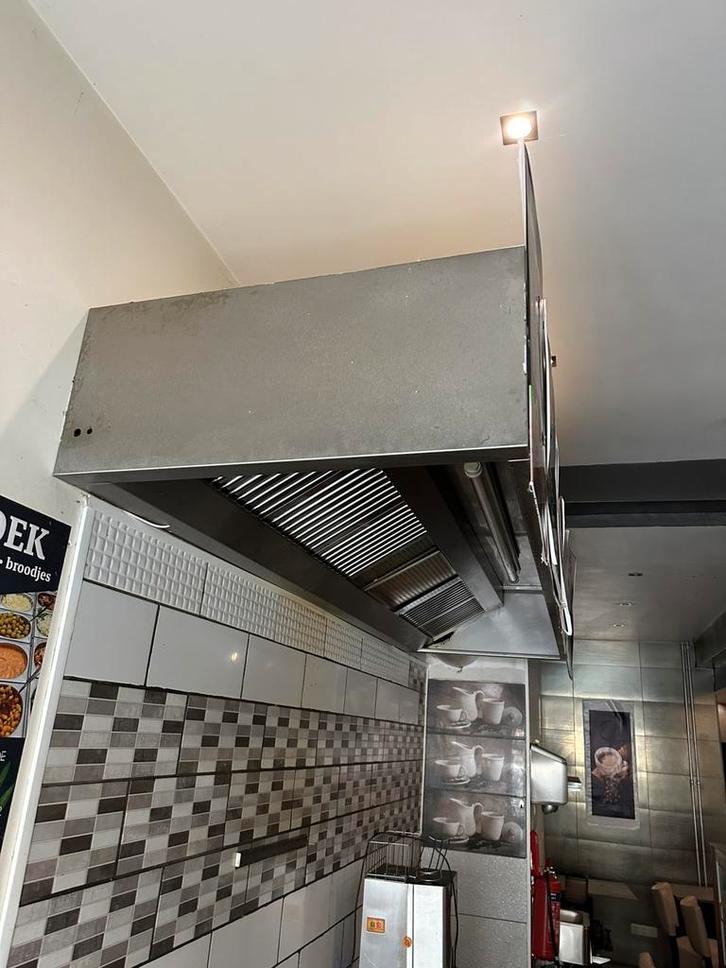 Horeca dampkap 3 meter Inox Goed werkend, Elektronische apparatuur, Afzuigkappen, Zo goed als nieuw, Ophalen