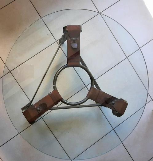 Salontafel in ijzer, Huis en Inrichting, Tafels | Salontafels, Gebruikt, Minder dan 50 cm, 50 tot 100 cm, 50 tot 100 cm, Ovaal