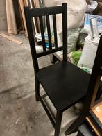 Set van 5 houten zwarte stoelen, Ophalen of Verzenden, Zo goed als nieuw