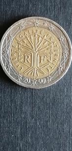 Zeldzame Euromunt 2€ van het jaar 2000 uit Frankrijk, Timbres & Monnaies, Monnaies | Europe | Monnaies euro, 2 euros, Enlèvement ou Envoi