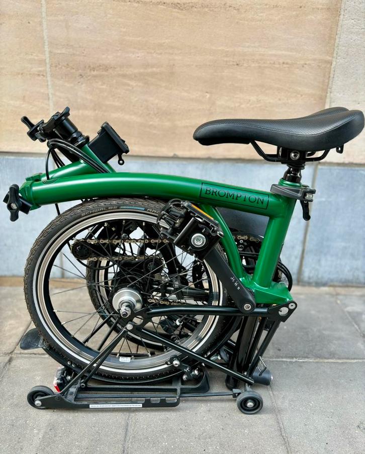 Vélo Brompton C Line Explore - 6 vitesses + accessoires, Fietsen en Brommers, Fietsen | Vouwfietsen, Zo goed als nieuw, Brompton