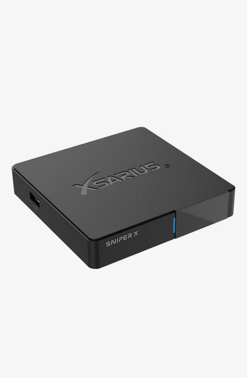 Xsarius sniper X     4K-UHD Linux OTT, Audio, Tv en Foto, Mediaspelers, Nieuw, Minder dan 500 GB, HDMI, USB 2.0, Optische audio
