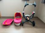 Poppen kinderwagen en buggy 2 in 1 Quinny roze oranje, Ophalen, Zo goed als nieuw