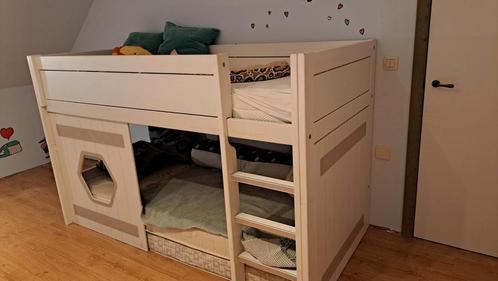 Halfhoogslaper wit lifetime, Kinderen en Baby's, Kinderkamer | Bedden, Zo goed als nieuw, Ophalen