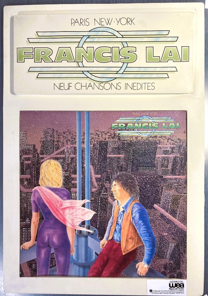 Affiche/support promotionnel album de Francis Lai (WEA), Verzamelen, Merken en Reclamevoorwerpen, Zo goed als nieuw, Overige typen