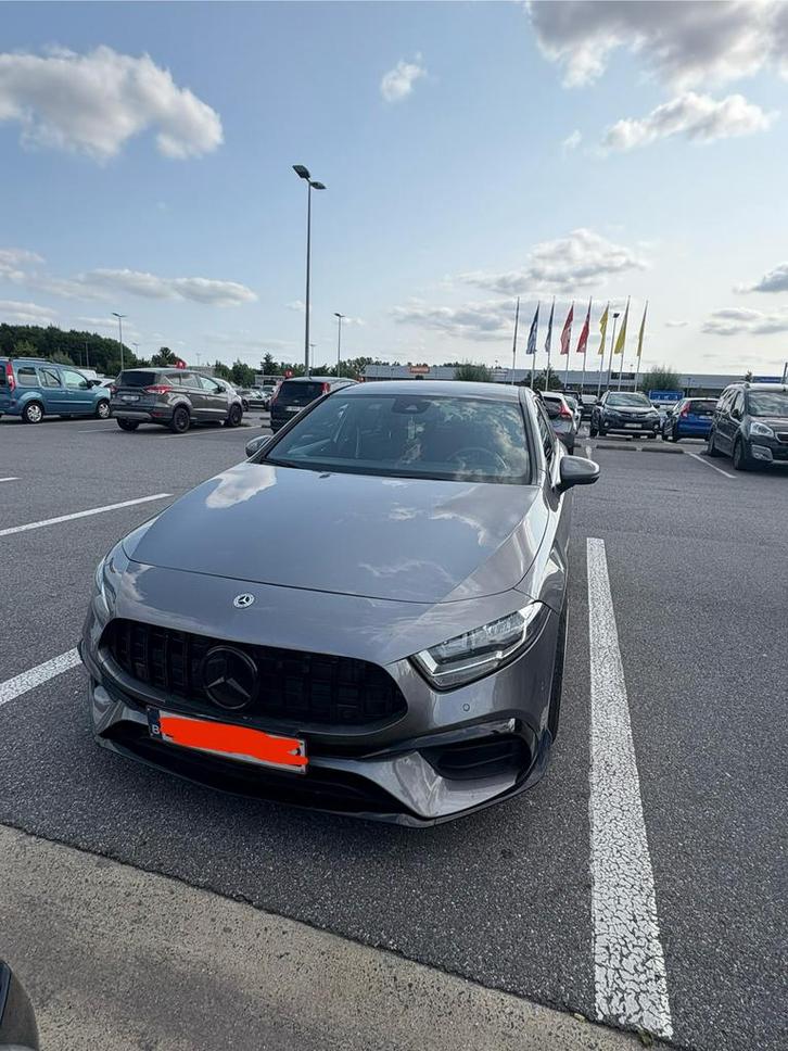 Mercedes a180d automaat met a45 look, Auto's, Mercedes-Benz, Bedrijf, A-Klasse, 360° camera, ABS, Achteruitrijcamera, Airbags