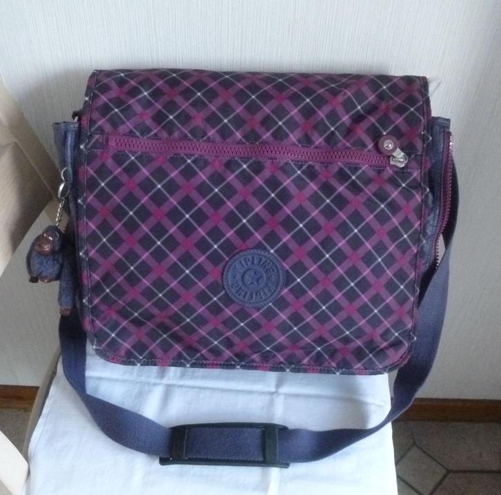 Kipling Grande Besace (scolaire) "Madhouse" + singe, Bijoux, Sacs & Beauté, Sacs | Sacs à bandoulière, Utilisé, Kipling, Violet