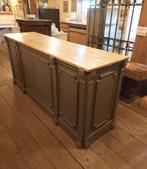 Mooie oude toonbank met 3 lades en 2 deurtjes 200 cm lang, Ophalen