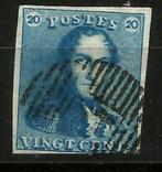 België 1849 Kon. Leopold I OBP 2, Met stempel, Koninklijk huis, Ophalen of Verzenden, Gestempeld