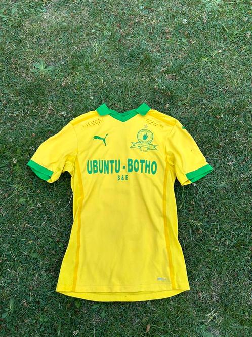 Voetbalshirt mamelodi sundowns, Kleding | Heren, Sportkleding, Zo goed als nieuw, Voetbal, Maat 46 (S) of kleiner, Geel, Ophalen