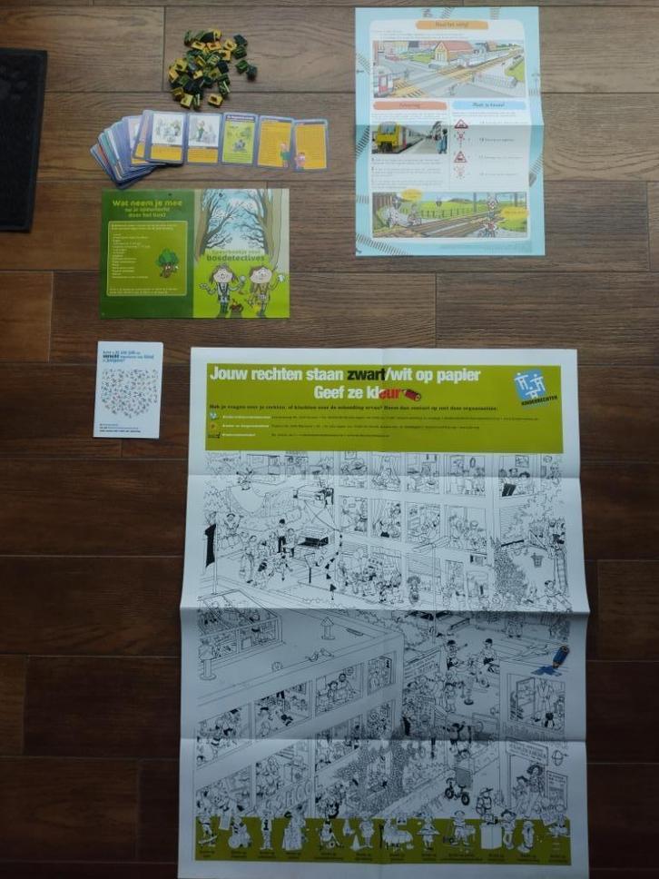 Kinderrechten, bos, verkeer, milieu, stempels - lager onderw, Enfants & Bébés, Produits pour enfants, Comme neuf, Enlèvement