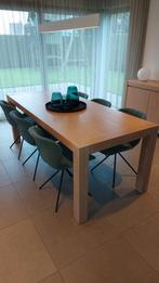 Eettafel eiken fineer 210 x 90 x 79, Huis en Inrichting, Tafels | Eettafels, Ophalen