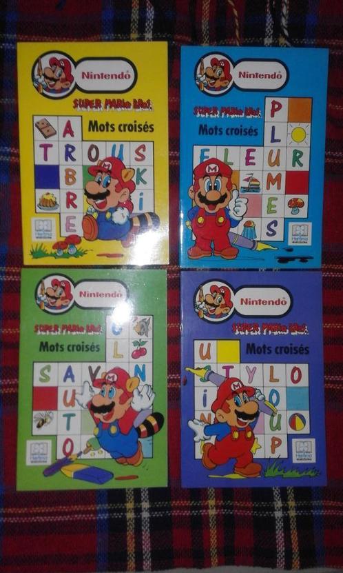 4 livres mots croisés super mario bros nintendo vintage 1993, Games en Spelcomputers, Games | Nintendo NES, Zo goed als nieuw