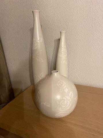 ensemble de 3 vases en céramique