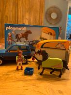 Voiture Playmobil avec remorque pour chevaux, Enlèvement, Neuf, Ensemble complet