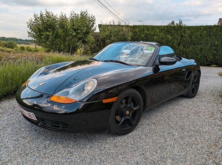 Porsche 2.7l Boxster, Auto's, Porsche, Particulier, Boxster, Benzine, Cabriolet, 2 deurs, Handgeschakeld, Zwart, Zwart, Overige bekleding