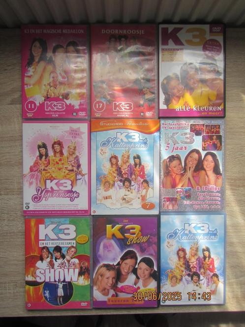 Lot K3 Dvd's Met Kathleen, Cd's en Dvd's, Dvd's | Kinderen en Jeugd, Gebruikt, Film, Overige genres, Alle leeftijden, Ophalen of Verzenden