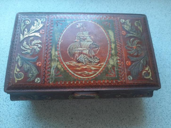 Retro/Vintage Daher blikken – zeilschip, Engeland 50’s-70’s, Verzamelen, Blikken, Gebruikt, Ophalen of Verzenden