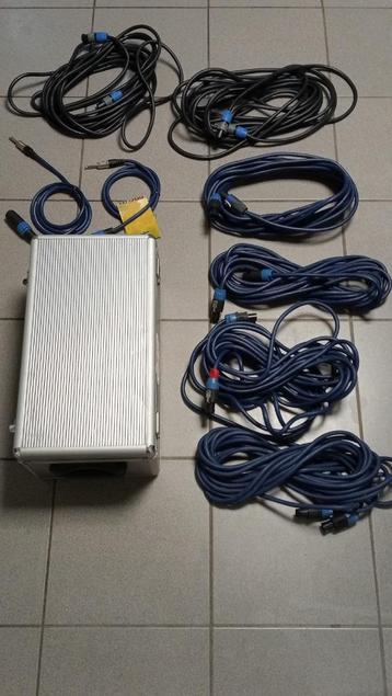 Kabels voor de boxen van uw discobar in een flightcase, Enlèvement, Neuf