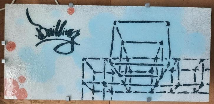 Ikea Gyllen wandlamp, Huis en Inrichting, Lampen | Wandlampen, Gebruikt, Glas, Metaal, Ophalen of Verzenden