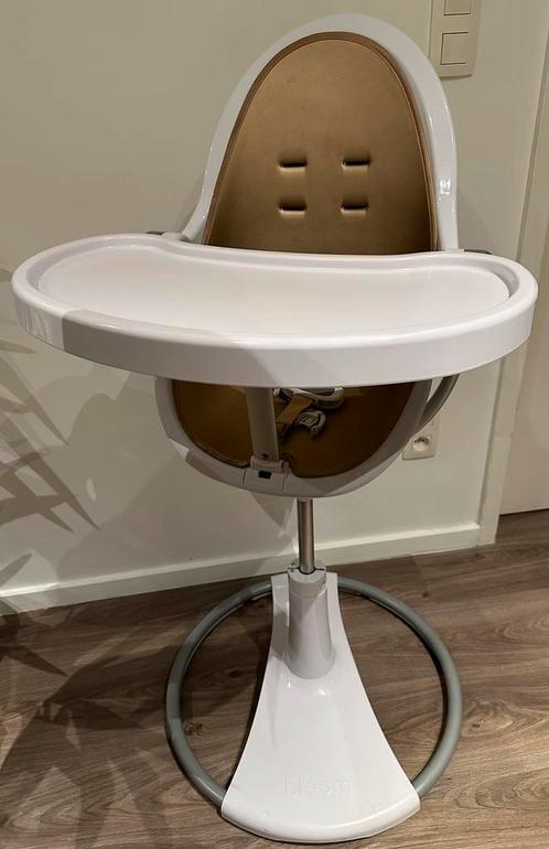 Bloom fresco chrome babystoel, Kinderen en Baby's, Kinderstoelen, Zo goed als nieuw, Meegroeistoel, Afneembaar eetblad, Gordel(s)