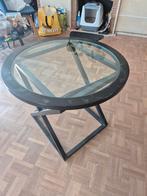 Salontafel met glazen top, Huis en Inrichting, Tafels | Salontafels, Ophalen, Gebruikt