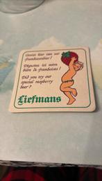 Oude bierviltje liefmans, Verzamelen, Biermerken, Ophalen of Verzenden, Zo goed als nieuw, Viltje(s)