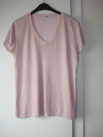 *VAL* Farfalla roze t-shirt, dames. mt 38 