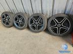6mm! Originele Mercedes A35 W177 AMG 4Matic 18 inch zwarte v, Auto-onderdelen, Banden en Velgen, 18 inch, Gebruikt, Banden en Velgen