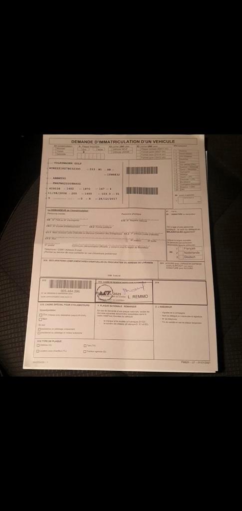 Vw golf 5  1.4 essence  162.135 KM  EURO 4 CT OK FEUILLE ROS, Autos, Volkswagen, Particulier, Golf, ABS, Essence, Euro 4, Berline