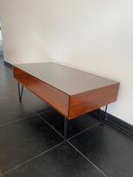 Salontafel walnoot, Ophalen, Gebruikt, 50 tot 100 cm, Glas