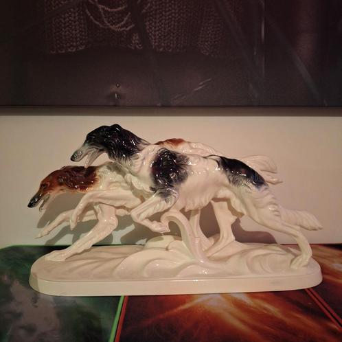 Borzoi beeld, Antiek en Kunst, Antiek | Porselein, Ophalen