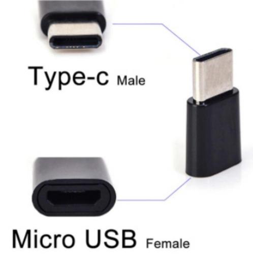 OTG * USB-C naar Micro-USB Adapter * Koppelstuk - DataSync, Computers en Software, Pc- en Netwerkkabels, Nieuw, Verzenden