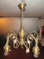 Bronzen lustertje, Huis en Inrichting, Lampen | Kroonluchters, Ophalen, Gebruikt, Metaal
