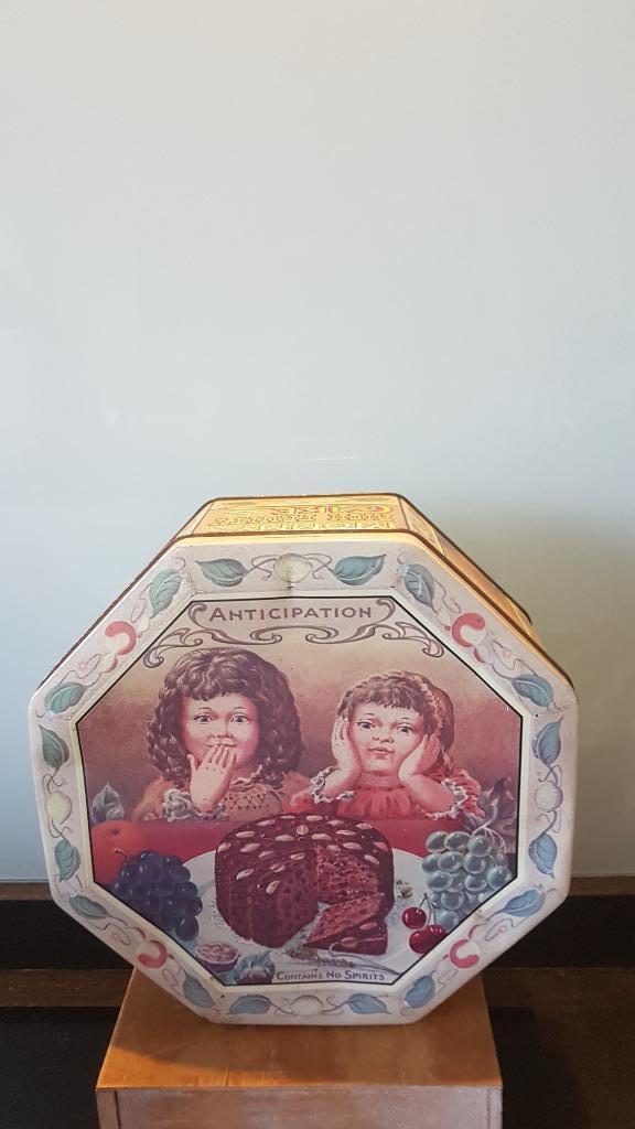 Blikken vintage cake, Antiek en Kunst, Curiosa en Brocante, Ophalen