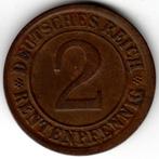 Duitsland : 2 Rentenpfennig 1924 J Hamburg  KM#31  Ref 13874, Duitsland, Ophalen of Verzenden, Losse munt