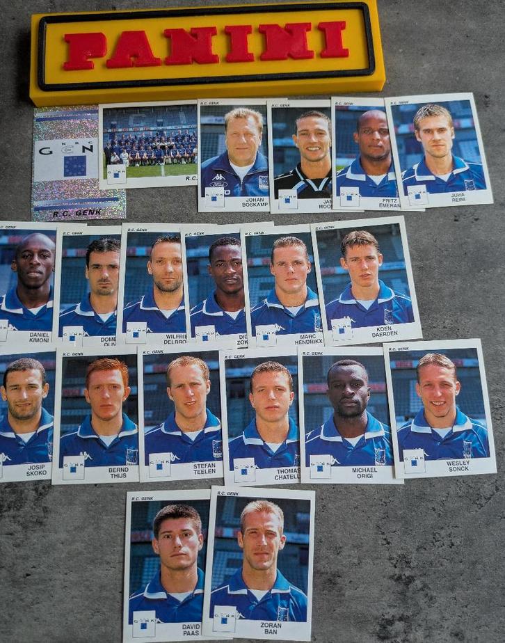 20 AUTOCOLLANTS PANINI FOOTBALL 2001 RACING GENK FOOTBALL, Hobby & Loisirs créatifs, Autocollants & Images, Neuf, Envoi