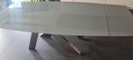 tafel 180cm, aan beide kanten nog uitrekbaar tot 260cm, Huis en Inrichting, Ophalen, Gebruikt, Glas