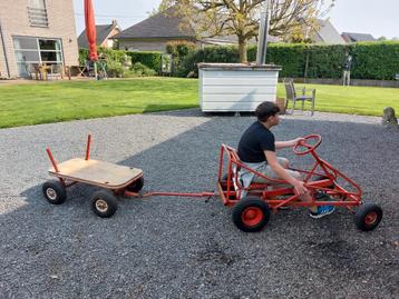 Gocar met aanhangwagen. Combinatie met trekkar.