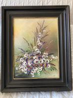 Prachtig vintage schilderij BLOEMEN van DE JONG,1983,54x46cm, Antiek en Kunst, Kunst | Schilderijen | Klassiek, Ophalen of Verzenden