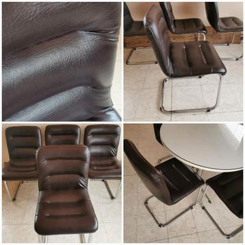 4 Vintage Buisframestoelen (prijs per stuk) beschikbaar voor biedingen