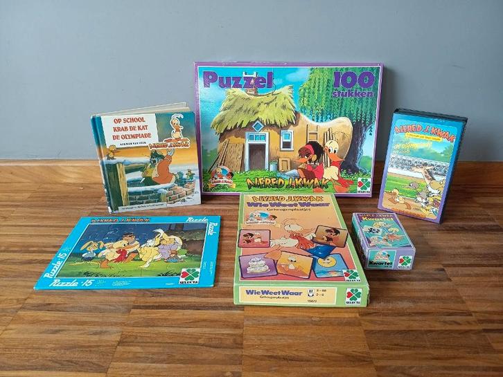 Set Alfred J. Kwak, jaren 80-90 (set 1), Verzamelen, Speelgoed, Zo goed als nieuw, Ophalen of Verzenden