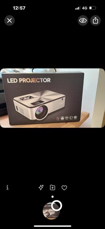 Led projector nieuw met scherm (doek), Enlèvement, LED